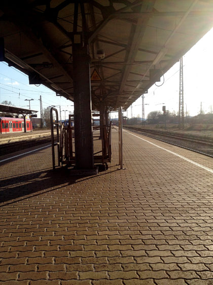 Zurück am Bahnhof in Homburg