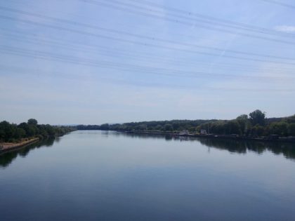 Überquerung der Schleusenbrücke